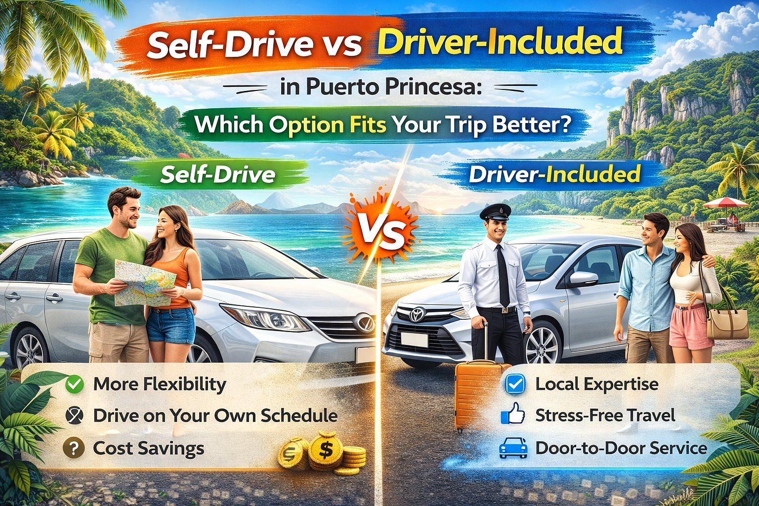 Self-Drive vs Driver-Included in Puerto Princesa: Which Option Fits Your Trip Better?